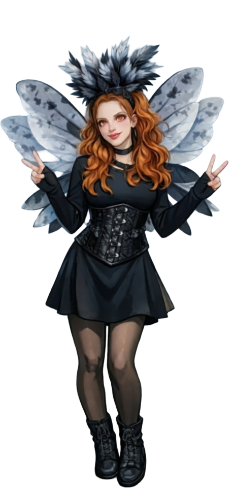 GingerSnap_45 mothwoman character art